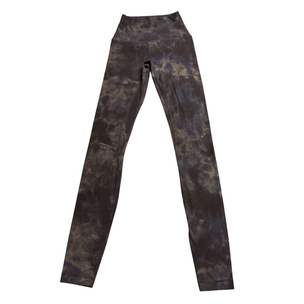 Lululemon Align High-Rise Pant 28 Diamond Dye Graphite Grey‎ Bronze Green Size 0